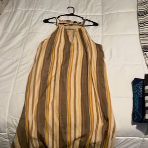 Mlle Gabrielle Womens Striped High Low Dress size 2XL